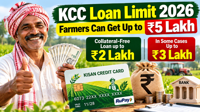KCC loan limit 2026: Farmers can get up to ₹5 lakh