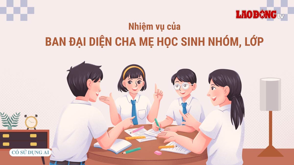Nhiệm vụ của ban đại diện cha mẹ học sinh nhóm, lớp