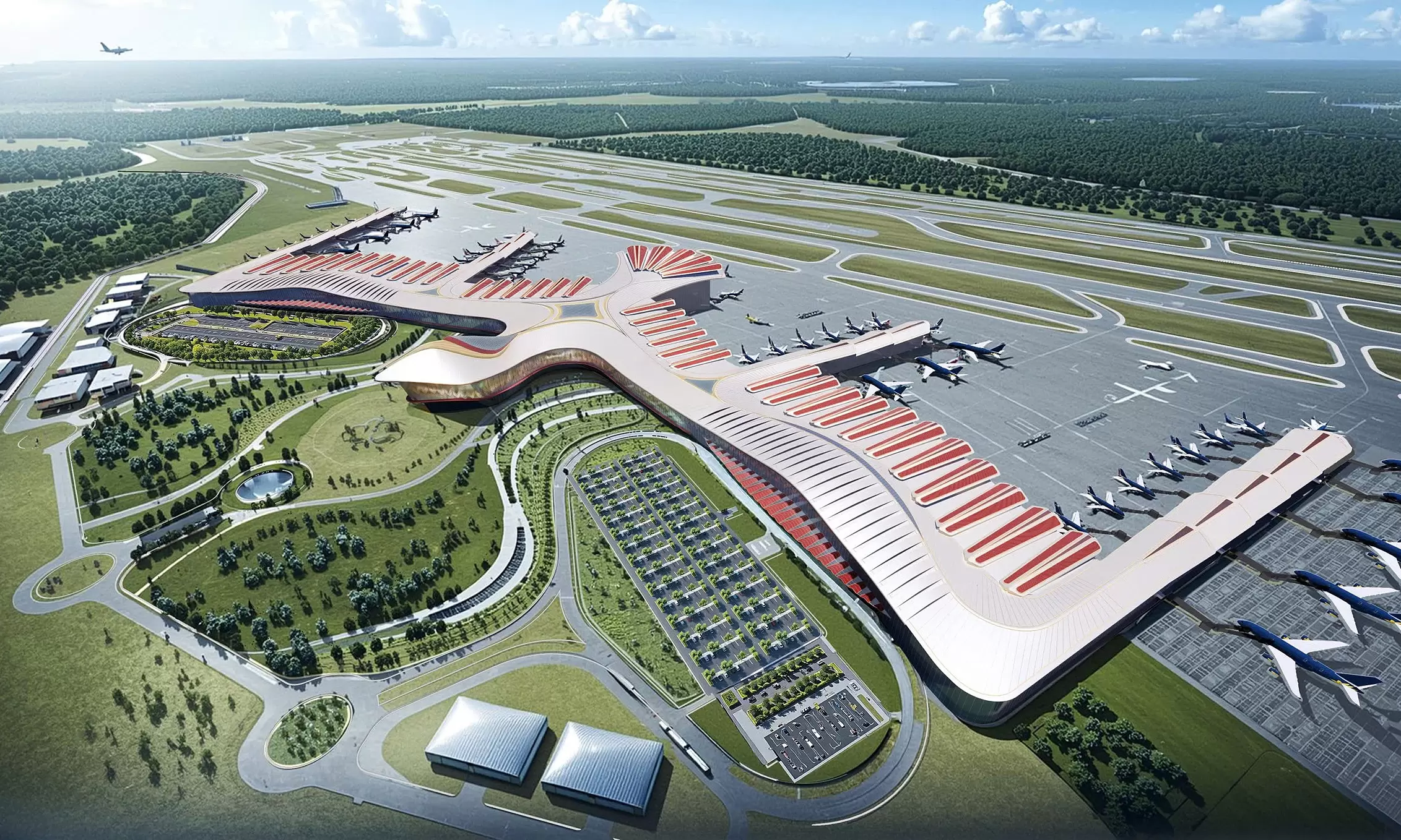 7,600 workers race to finish new airport terminal on Vietnam's largest ...