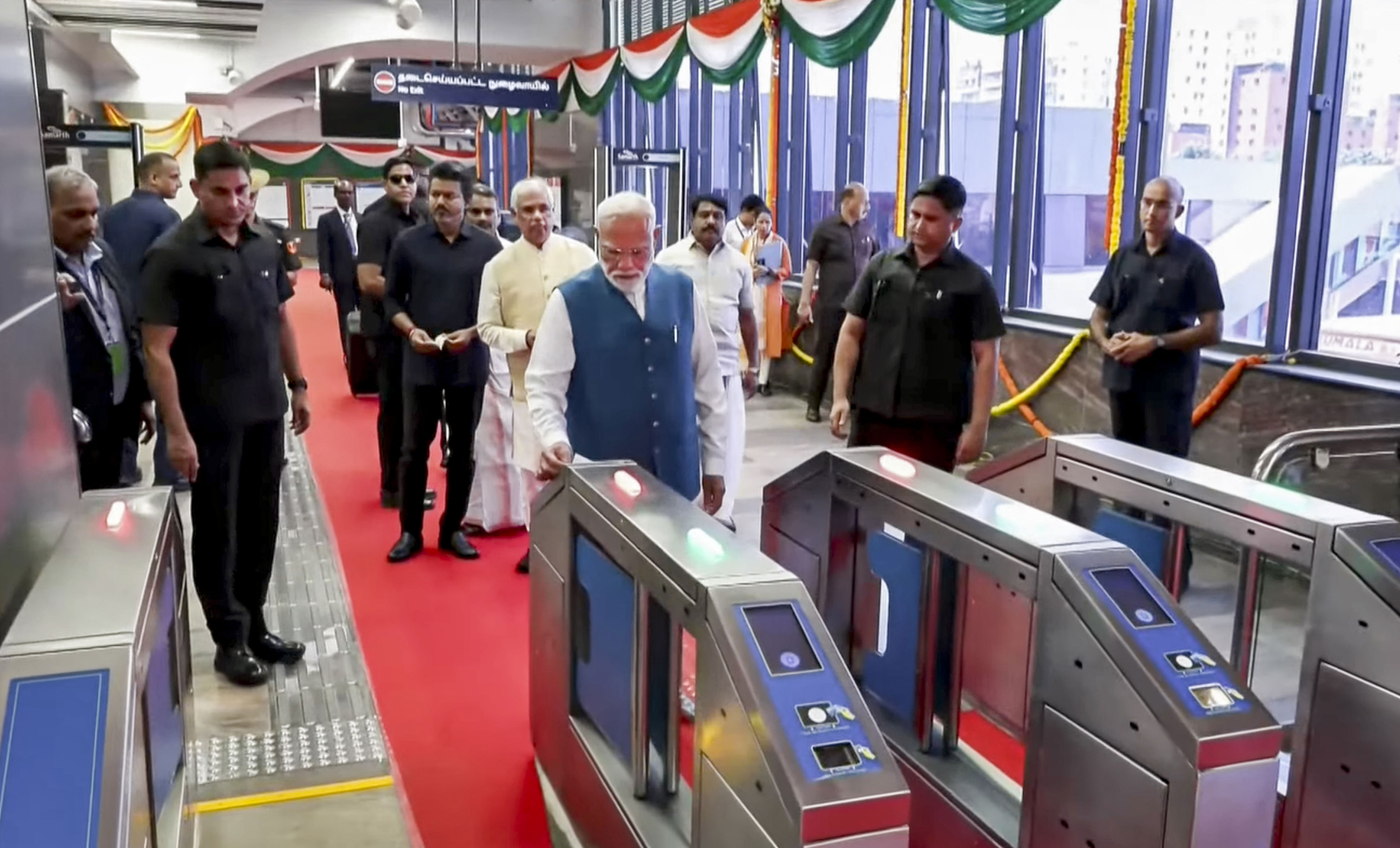 Chennai Metro: PM Modi inaugurates Poonamallee-Vadapalani stretch ...