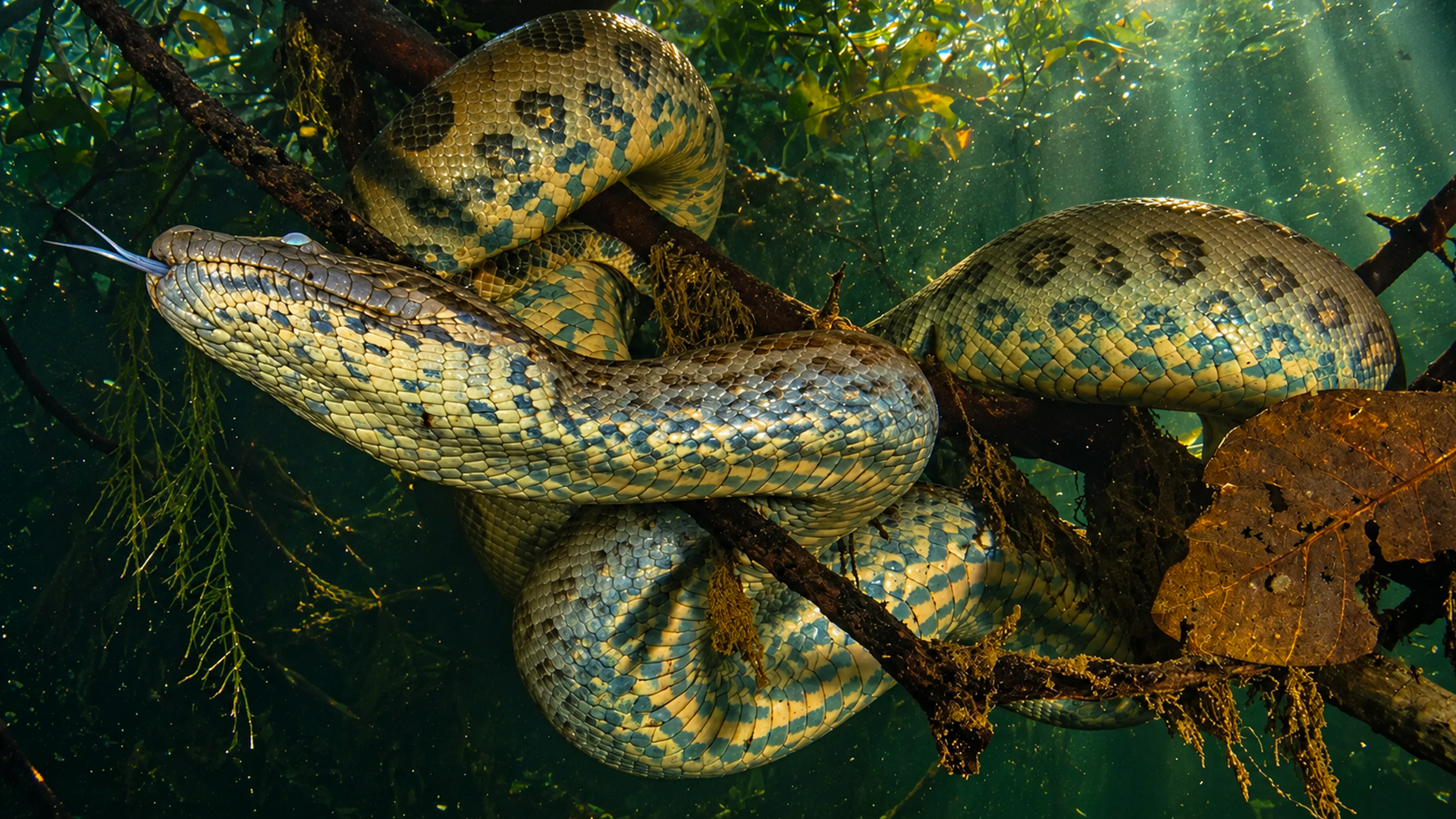 Anaconda with 40 babies gets massive upgrade