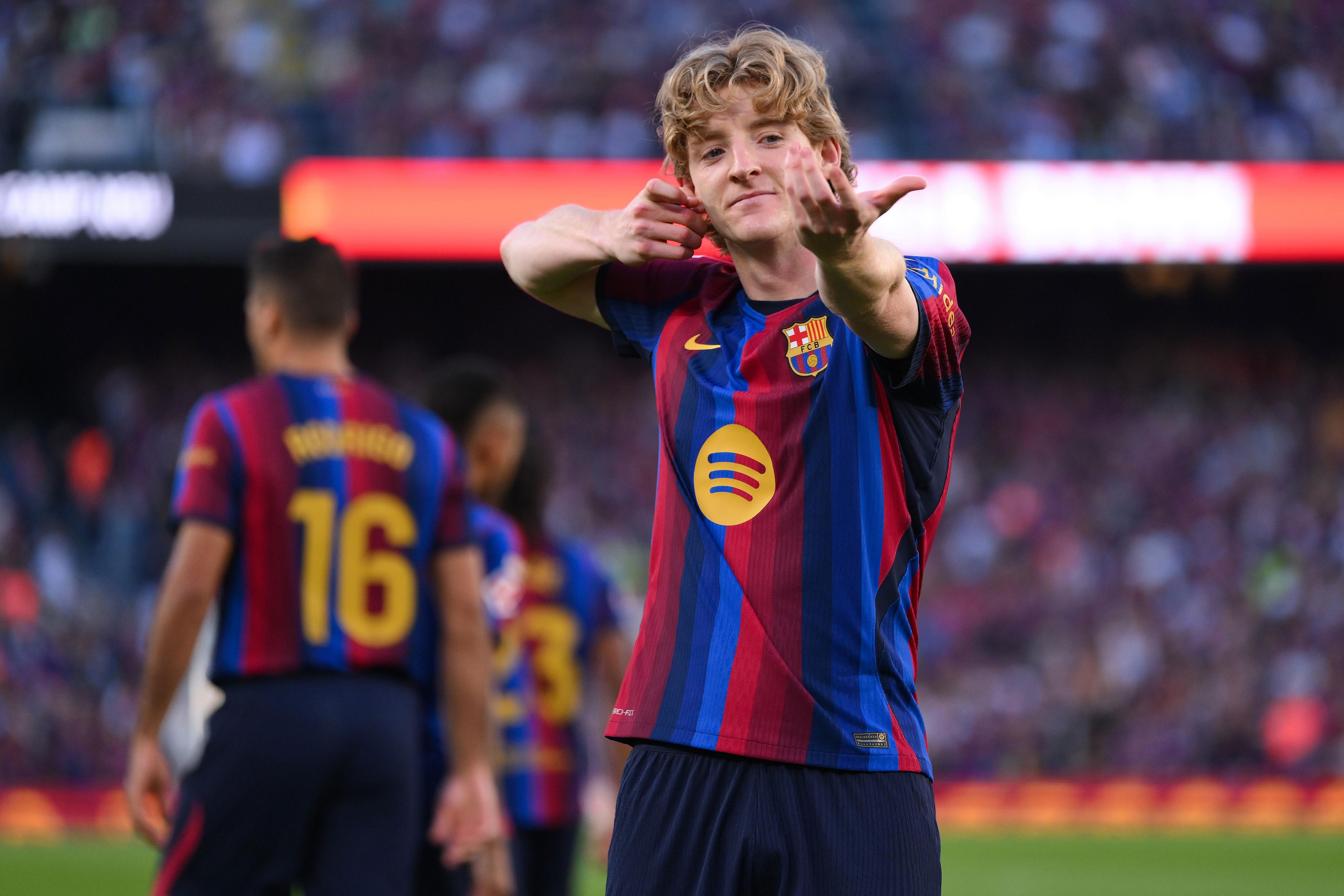 ‘It's been OK' – Anthony Gordon rates his start to the season for Barcelona out of 10
