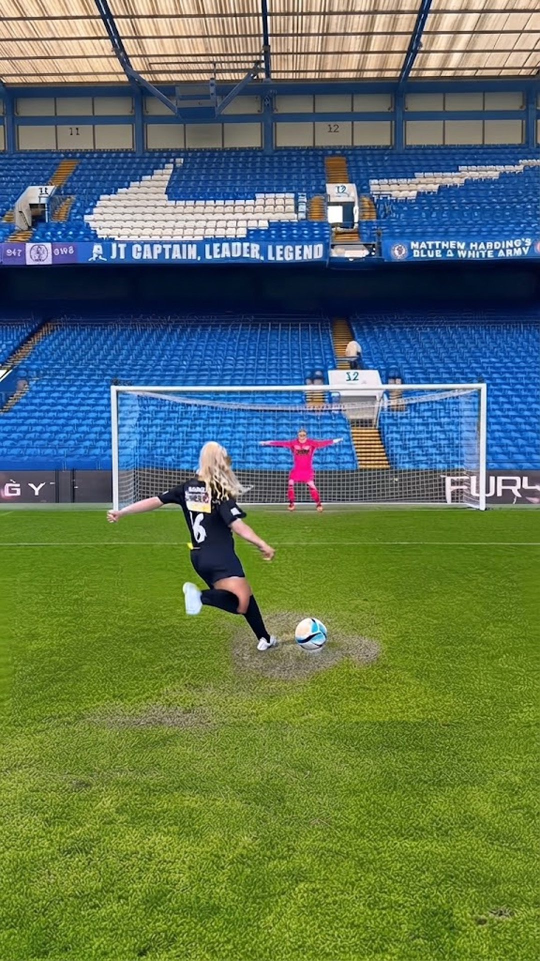 Epic football penalty shootout at Stamford Bridge