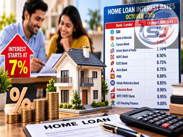 Home loan rates October 2026: Interest starts at 7% at government banks ...