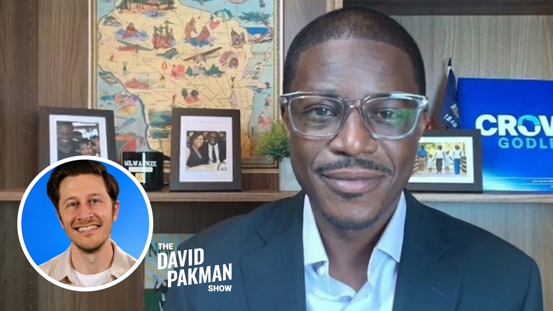 David Pakman interviews Wisconsin governor candidate - then Trump comes up
