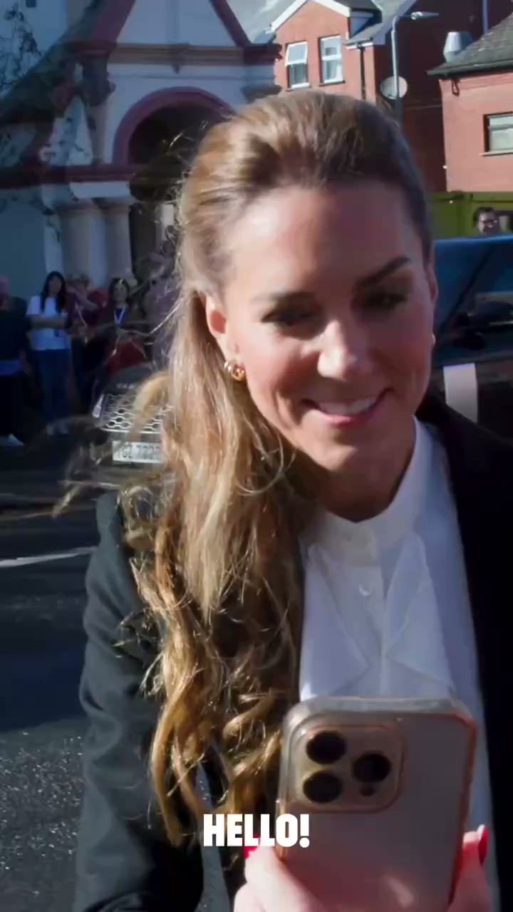 Watch: Princess Catherine appears to lose track of time