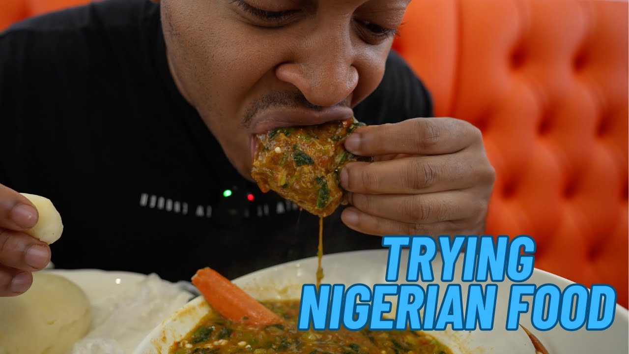 Trying Nigerian food for the first time!