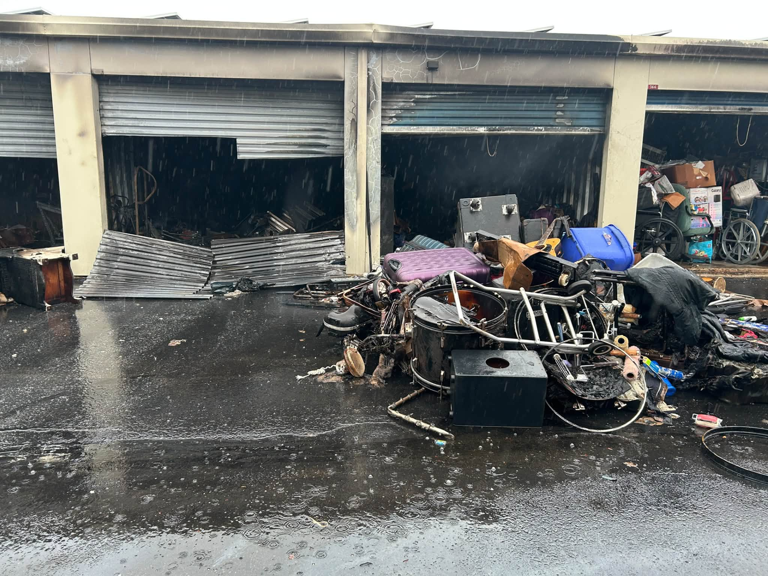 Officials investigate fire at storage facility in Newington