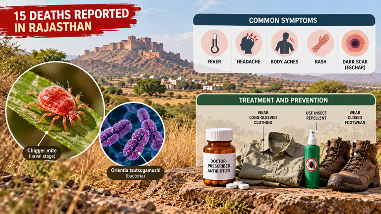 Scrub typhus claims 15 lives in Rajasthan: What to know about its ...