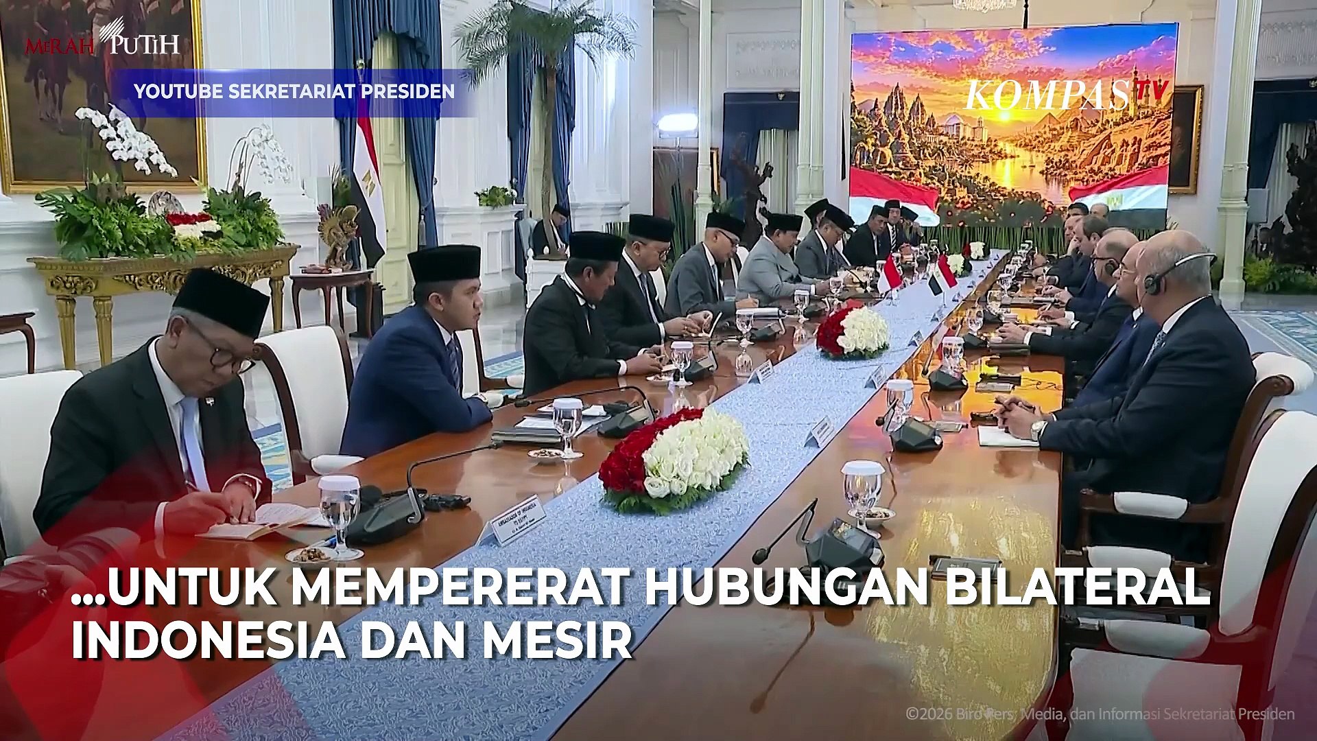 Momen Presiden Prabowo antar langsung kepulangan Presiden Mesir Abdel ...