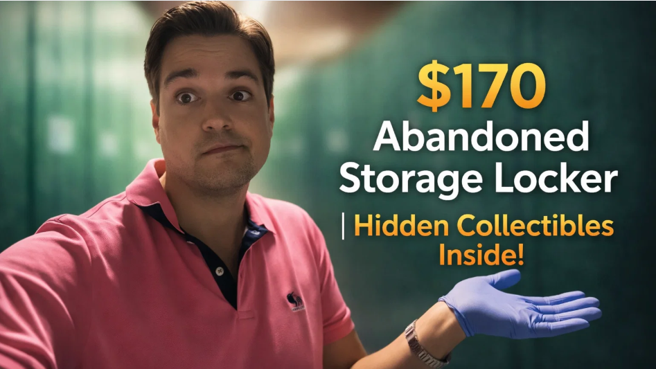 Exploring a 170 dollar abandoned storage locker for hidden collectibles