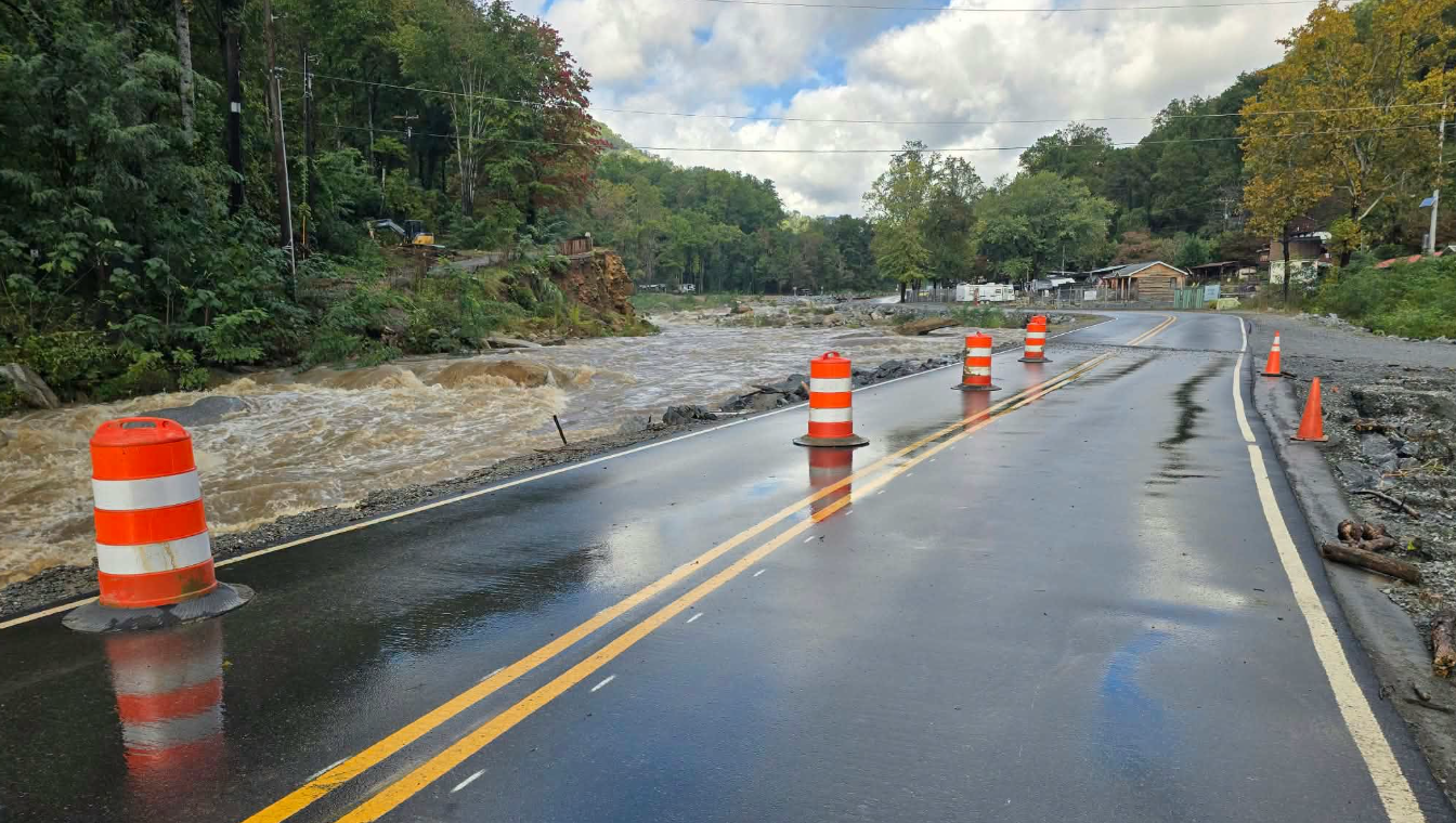 Main Street reopens in Chimney Rock after flooding