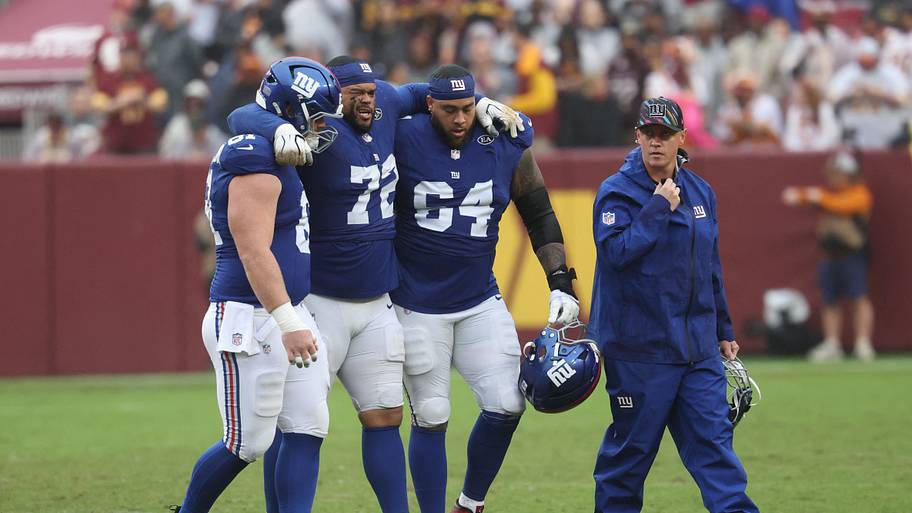 Giants lose three key players to injuries in Week 5 game at Commanders