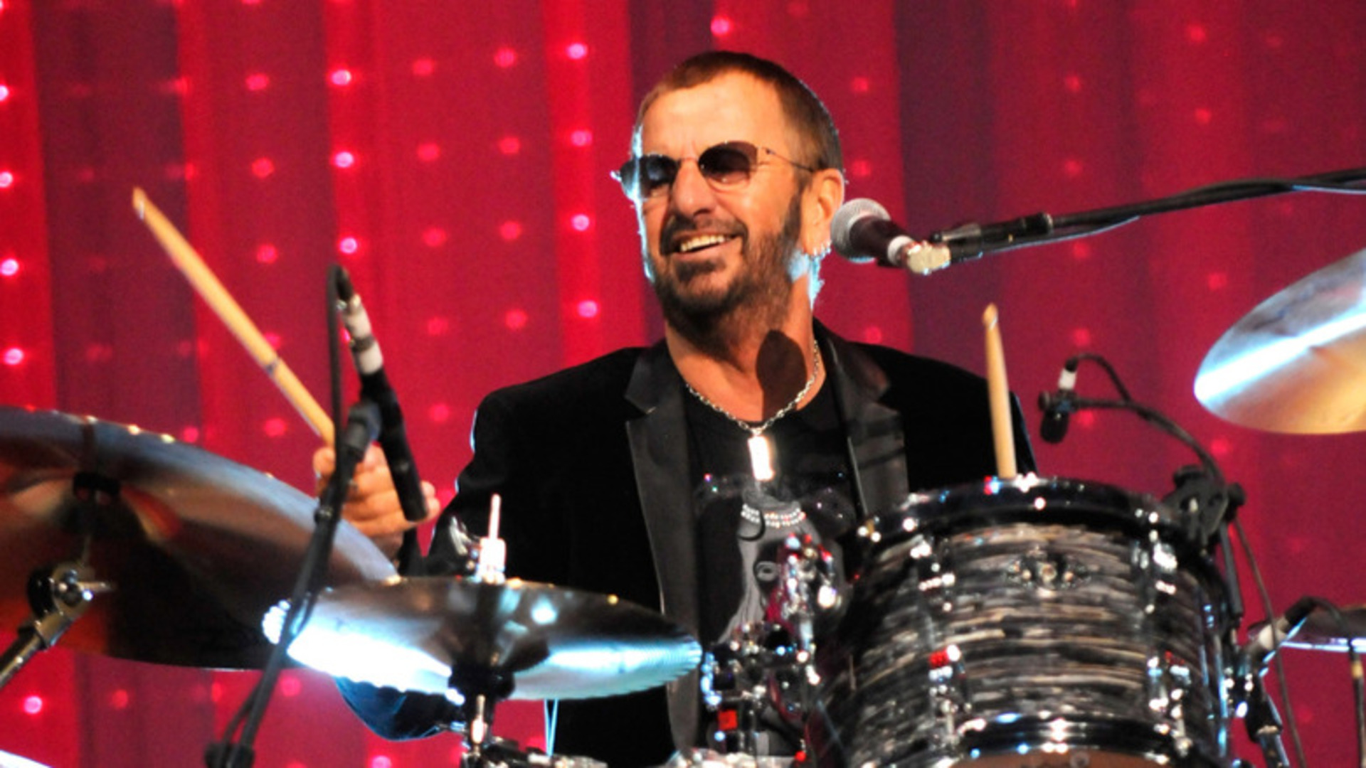 Quote of the day by Ringo Starr: 'I hit the drum and ...'