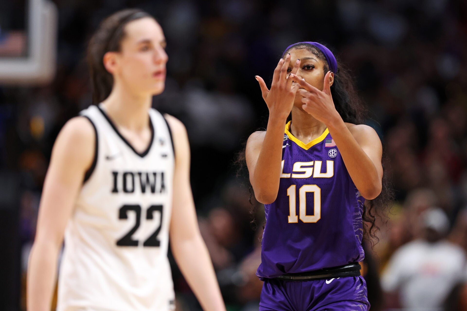 Angel Reese’s alleged NCAA ring shot at Caitlin Clark in viral rumor ...