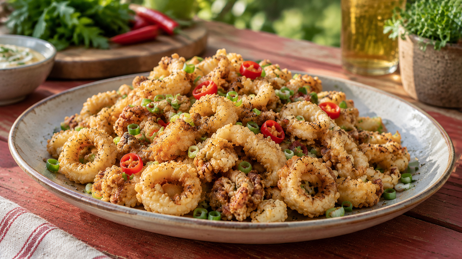 How do you make calamari perfectly crispy?