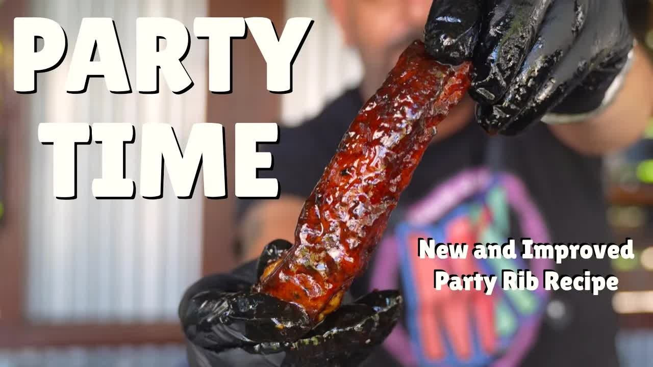 Updated party rib recipe smoked low and slow on a Lone Star offset