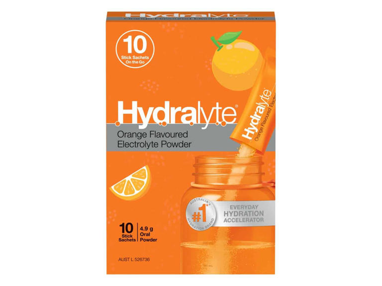 Hydralyte stick sachets put electrolyte powder in a pocket-sized format
