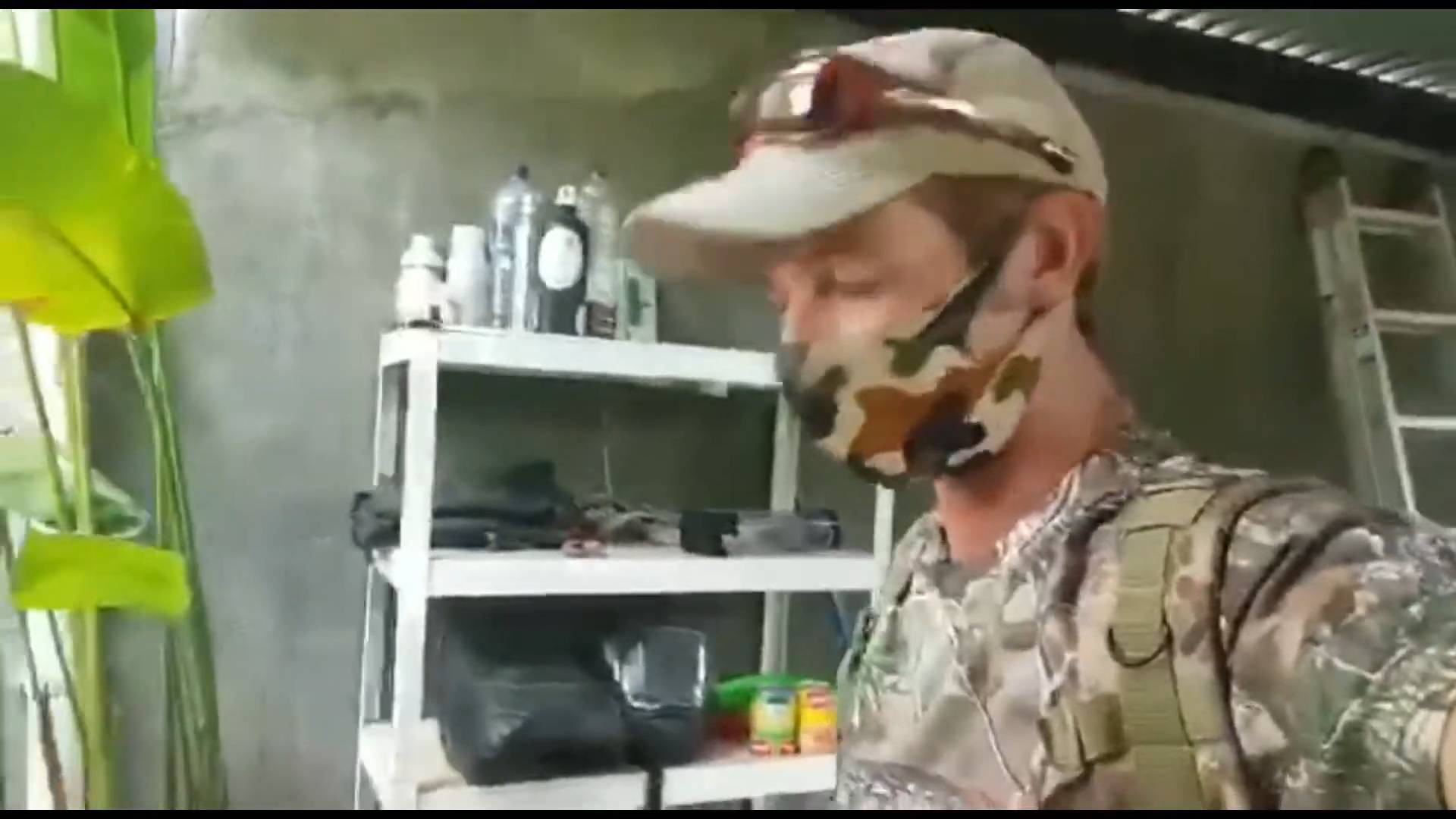 Snake discovery | A spitting cobra takes aim at a helmet
