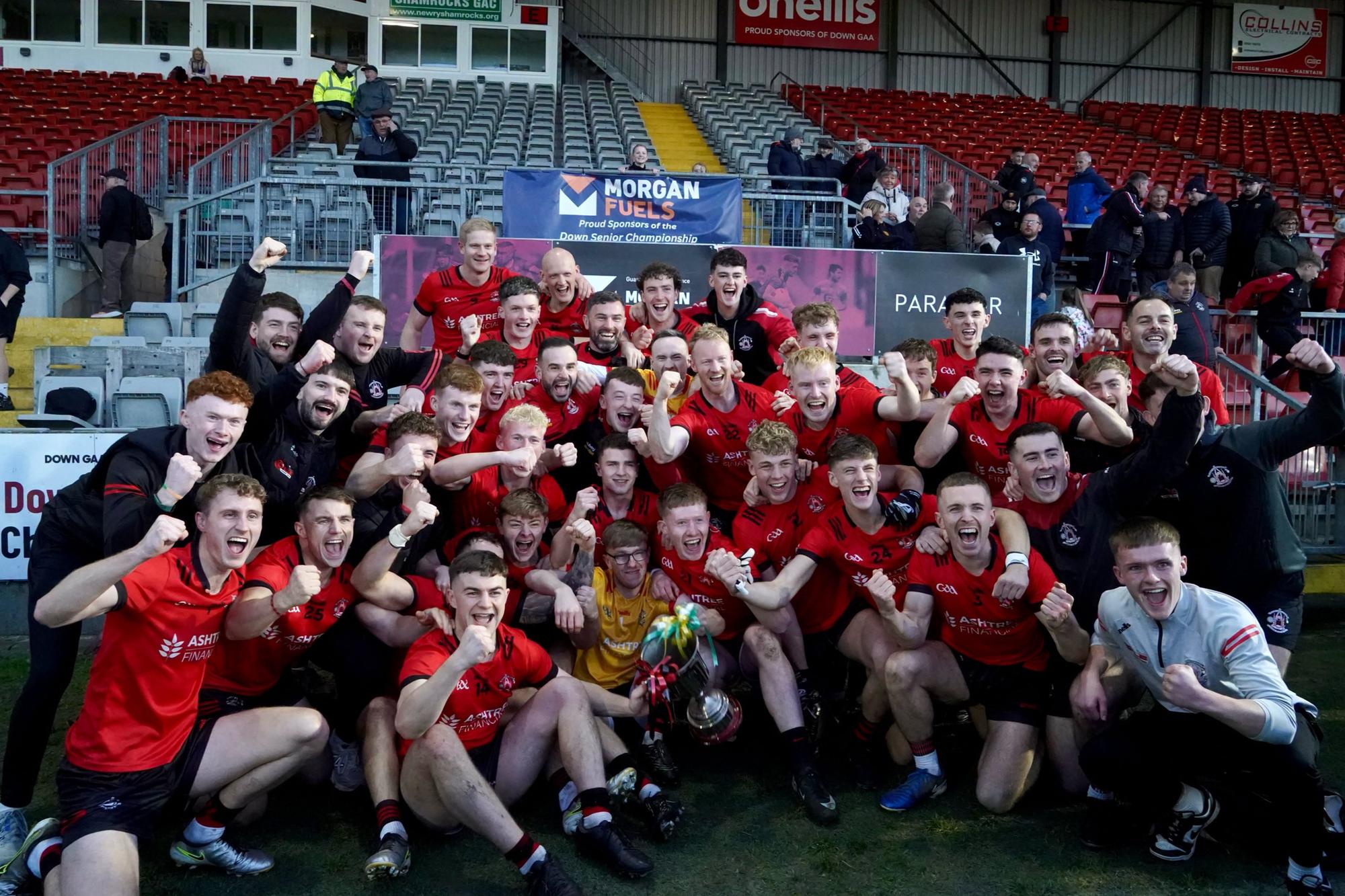 Rostrevor claim the intermediate title in a dramatic derby final
