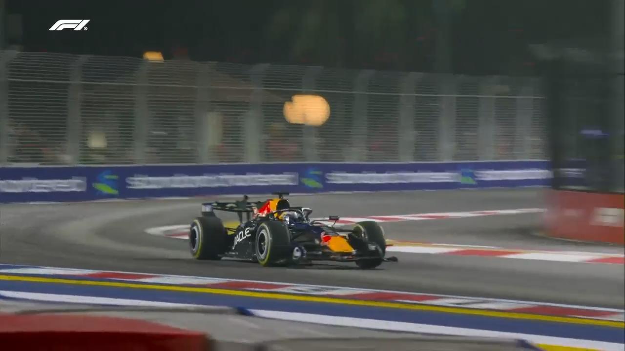 Moment: Verstappen wins first Singapore GP