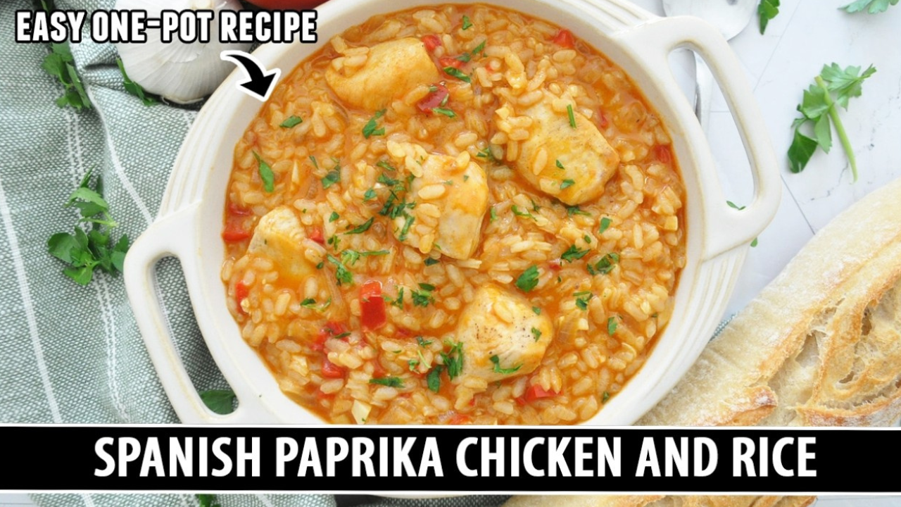 Spanish paprika chicken and rice in 40 minutes