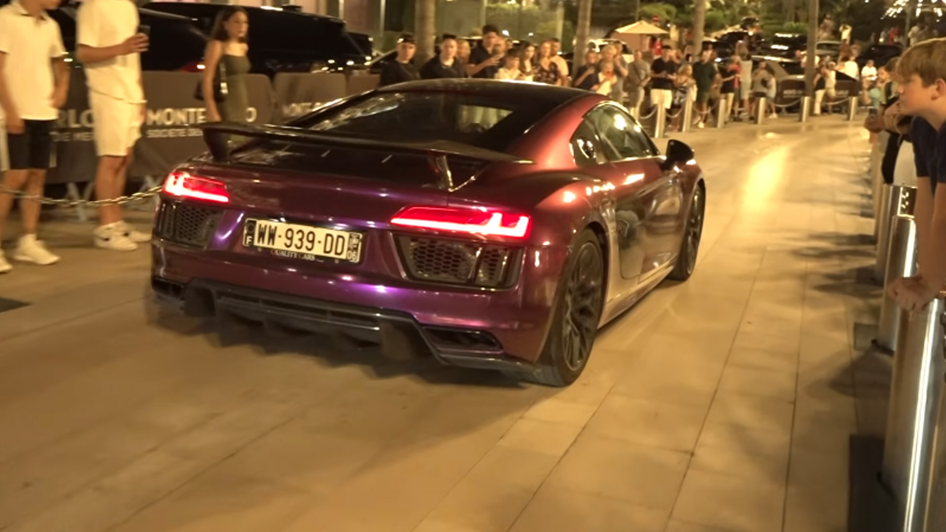 Monaco comes alive with exotic cars at night
