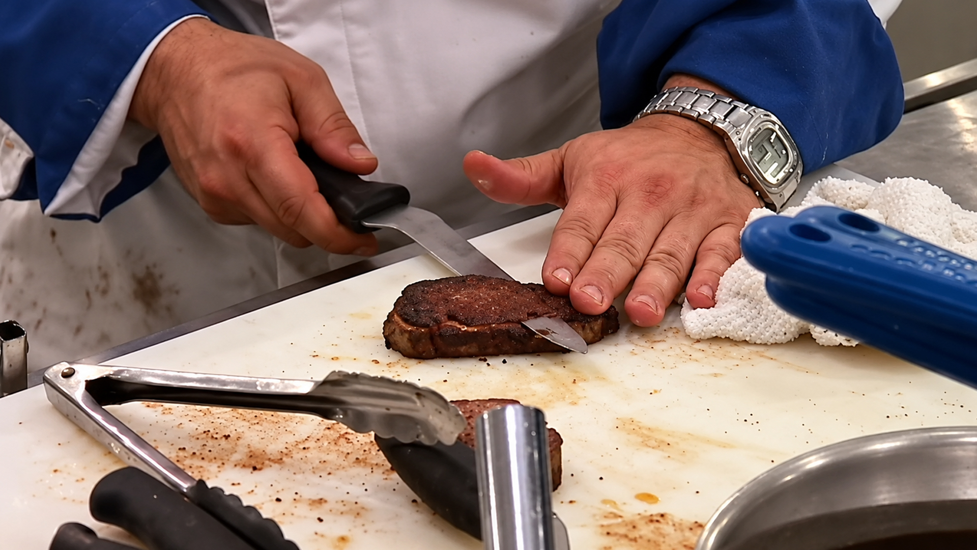 Chef Scott faces two chefs trying to get one over on him