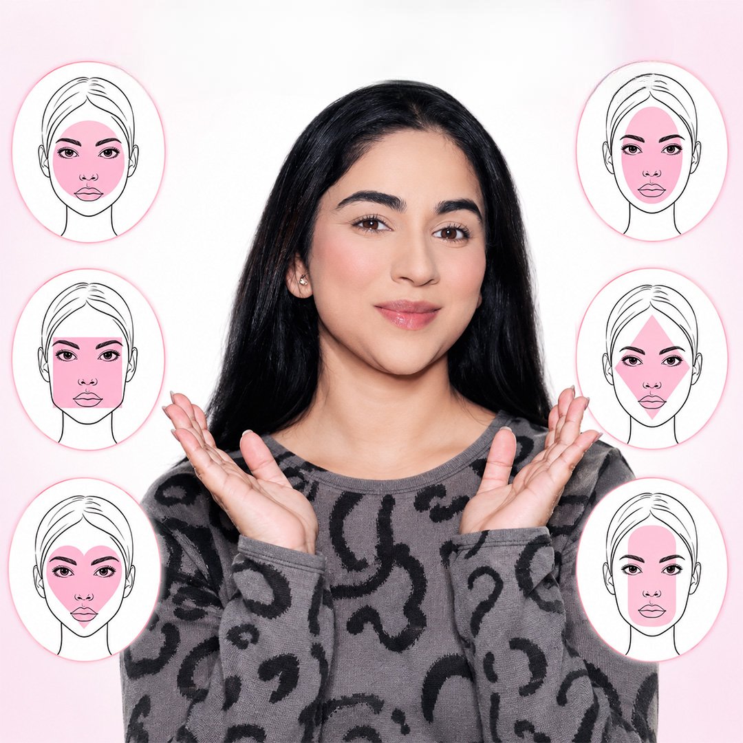 Apply makeup for your face shape