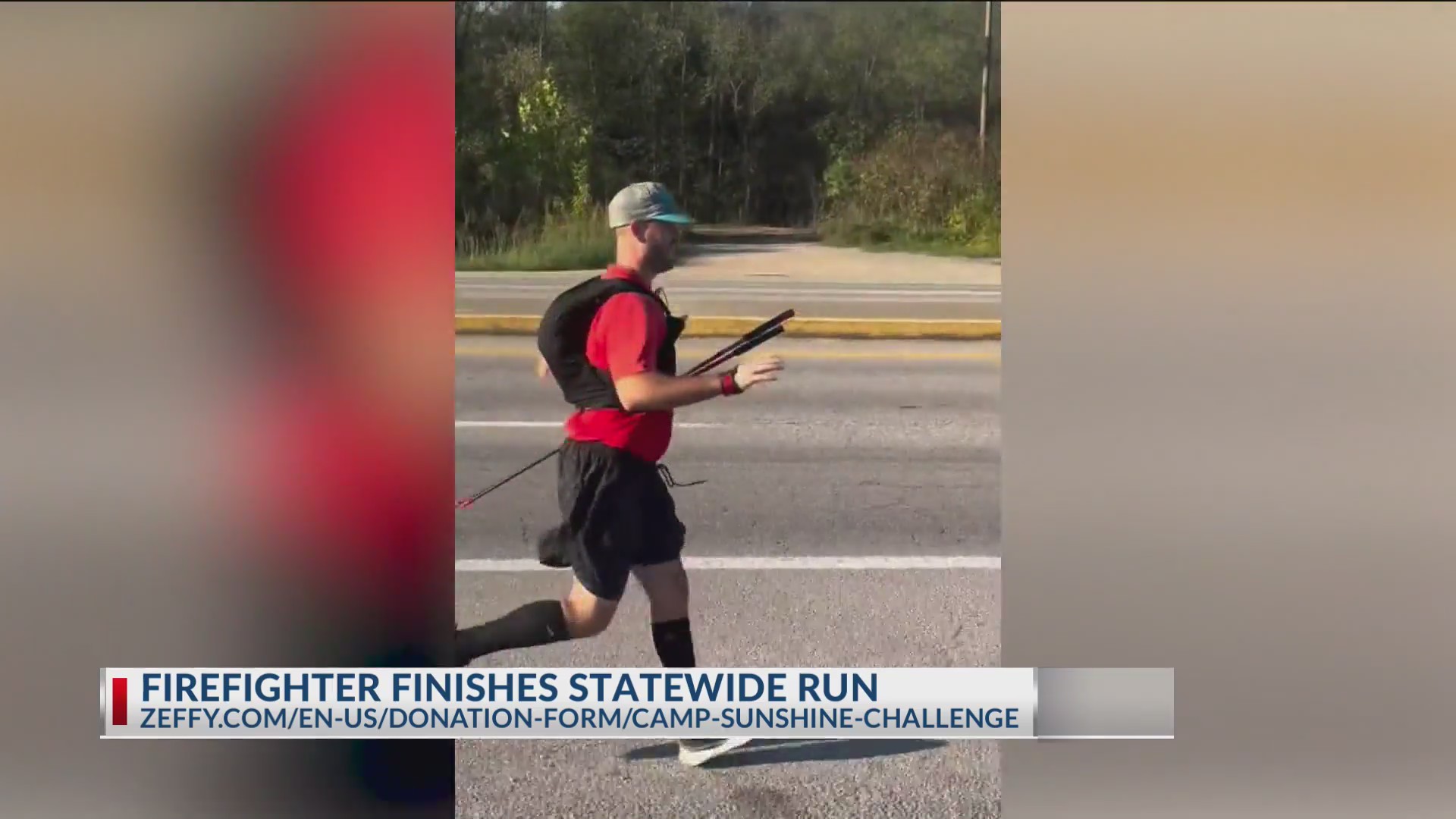 El Dorado firefighter finishes statewide run for Camp Sunshine