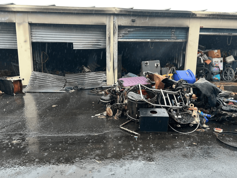 Officials investigate fire at storage facility in Newington