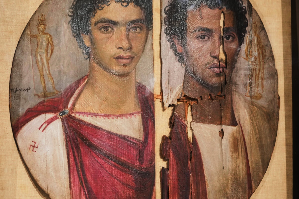 Egypt’s second-century artwork tondo of the two brothers restored