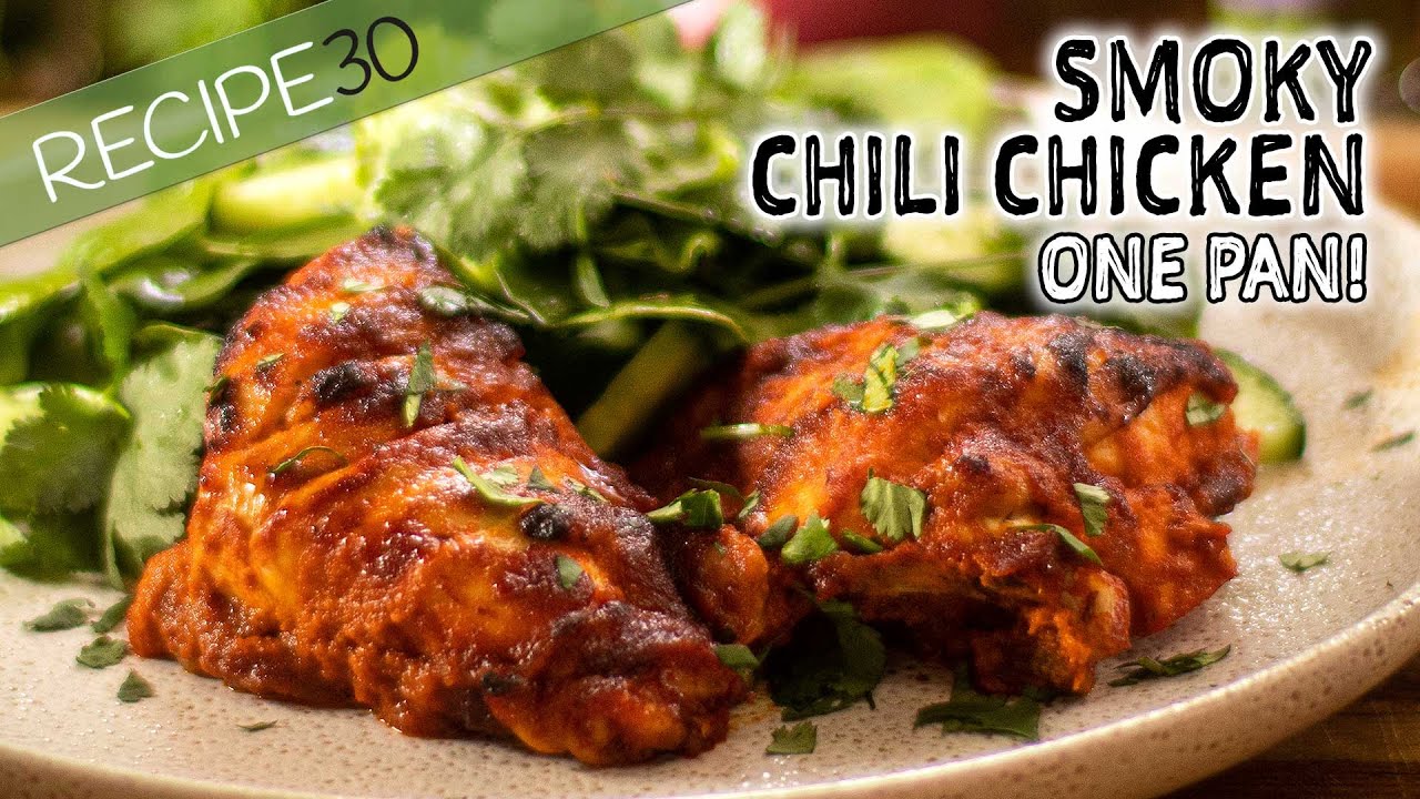Smoky bell pepper chili chicken