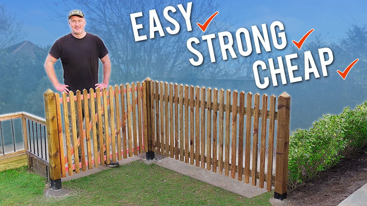 DIY fence hack: no concrete posts