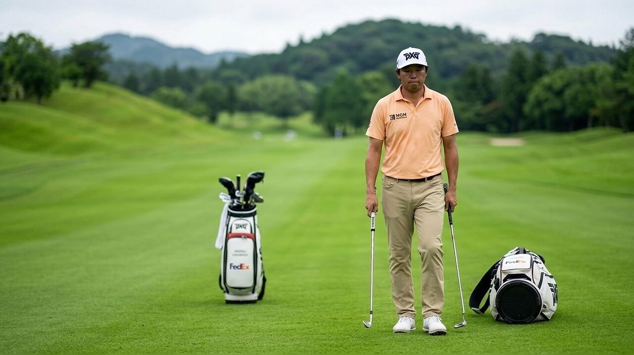 Professional golfer David Lipsky loses caddie mid-tournament in Japan