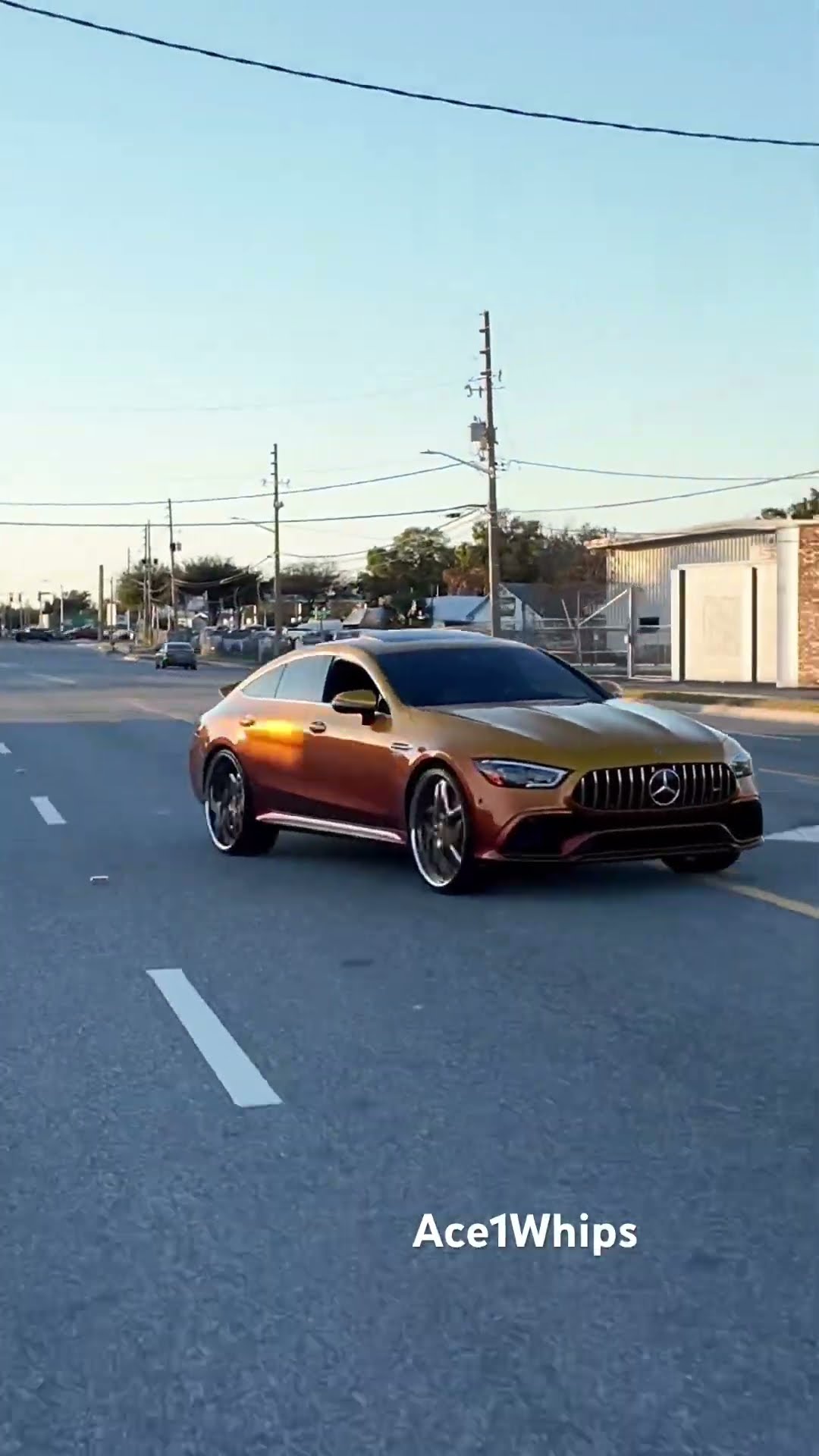 Candy Gold Mercedes-Benz GT53 AMG on Gold 24” Forgiatos Riding
