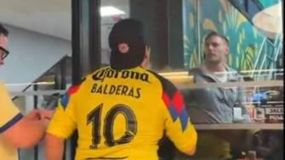 ¡Lamentable! Aficionado del América discute con elemento del cuerpo ...
