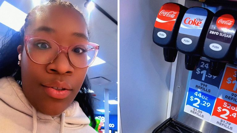 Illinois woman gets orange soda from gas station soda fountain. Then she sees what else came with it: 'Imagine you got a Coke'