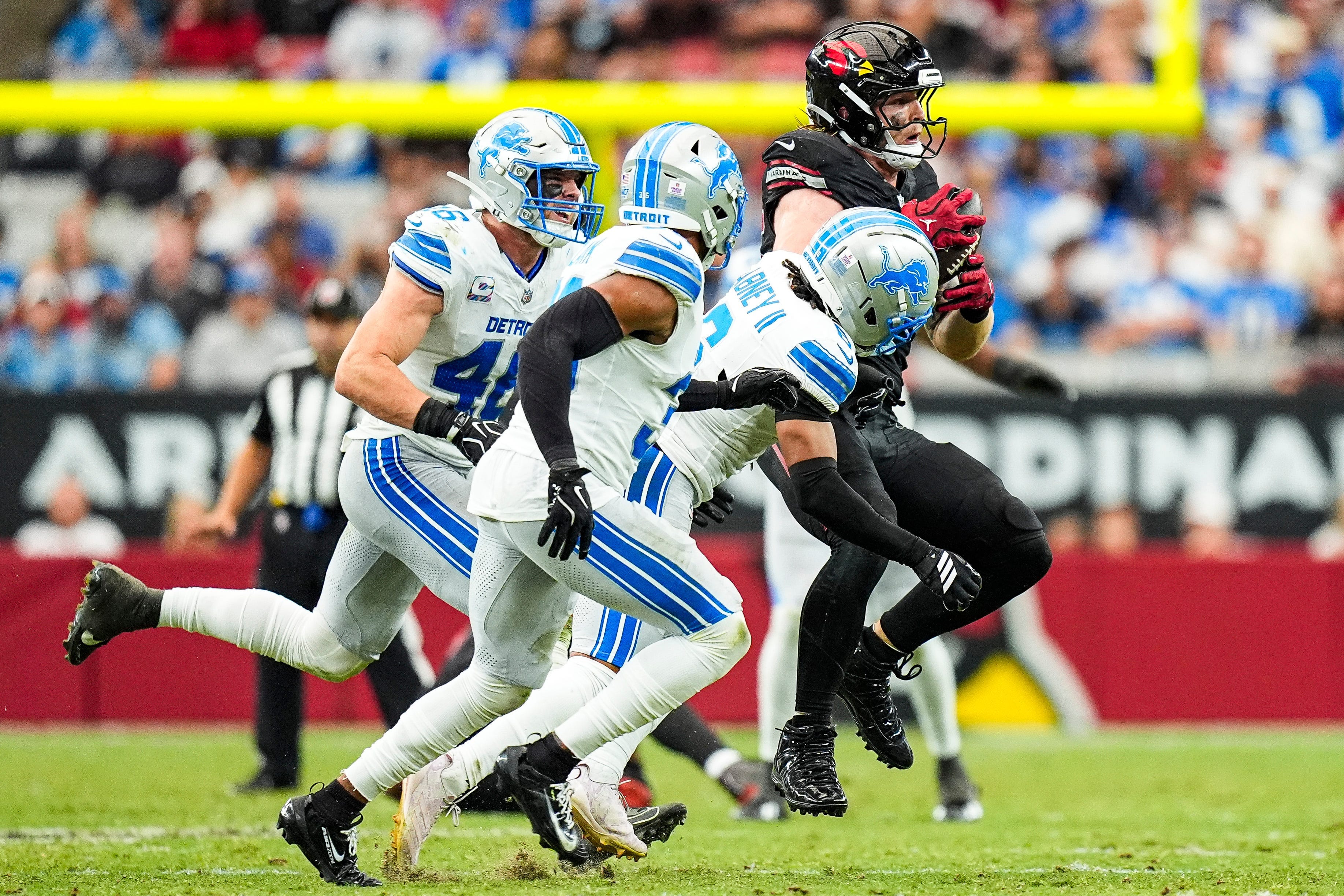 Lions rookie Keith Abney has career day in return to Arizona