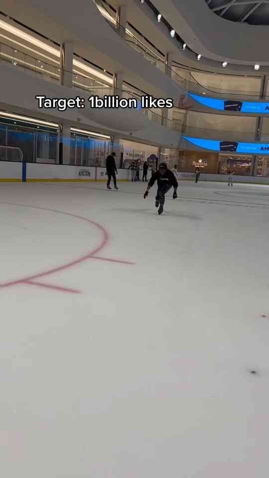 Ice skating challenge and creative community goal