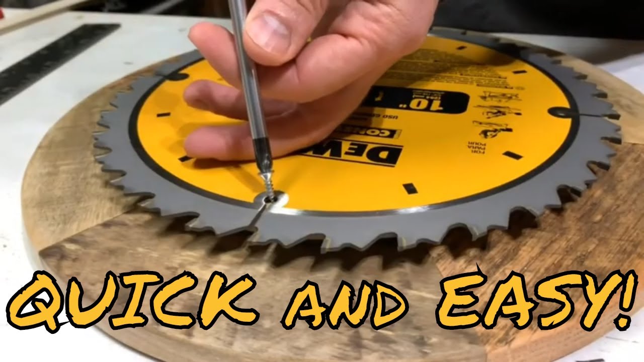 How to make a saw blade wall clock step by step