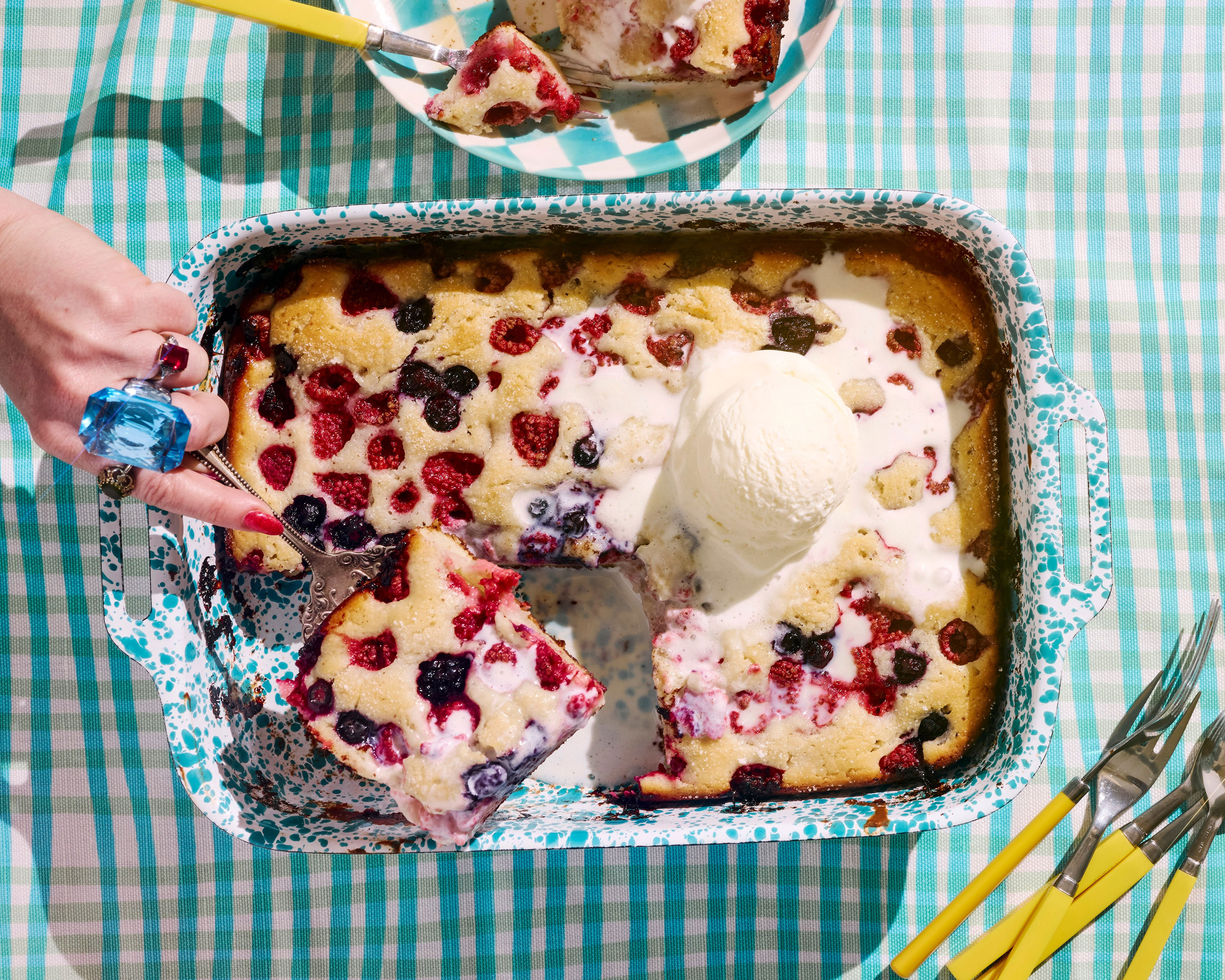 Shay Spence's mixed-berry cardamom cobbler is foolproof dessert