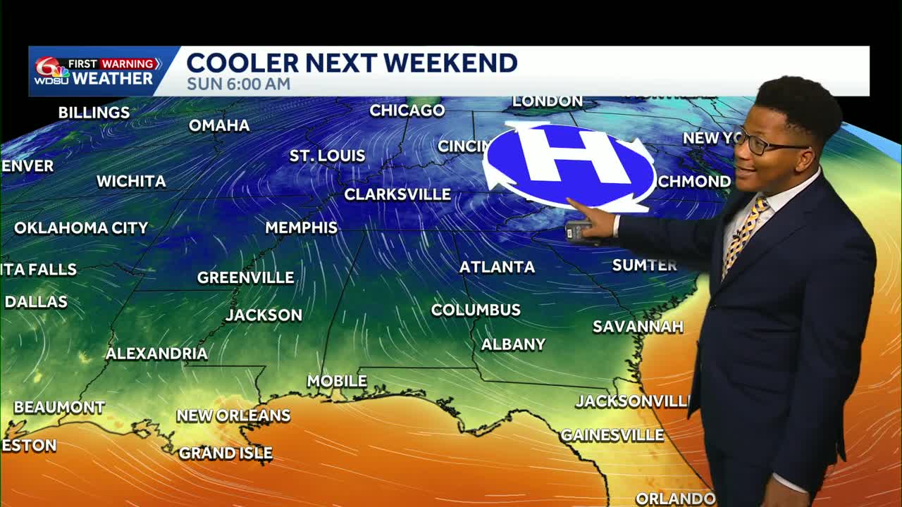 Cooler weather returns to Louisiana's weather forecast next weekend