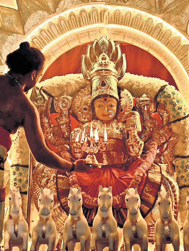Festive fervour grips Bhadrakali temple as Navaratri begins
