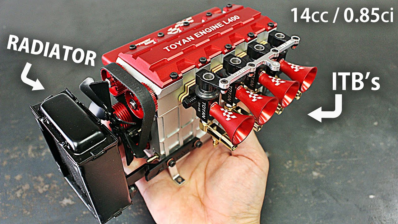 Inside a 13,500 RPM inline 4 cylinder RC engine