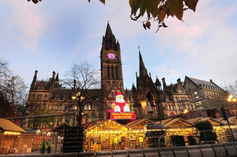 Manchester Christmas markets 2026 locations guide as giant Santa ...