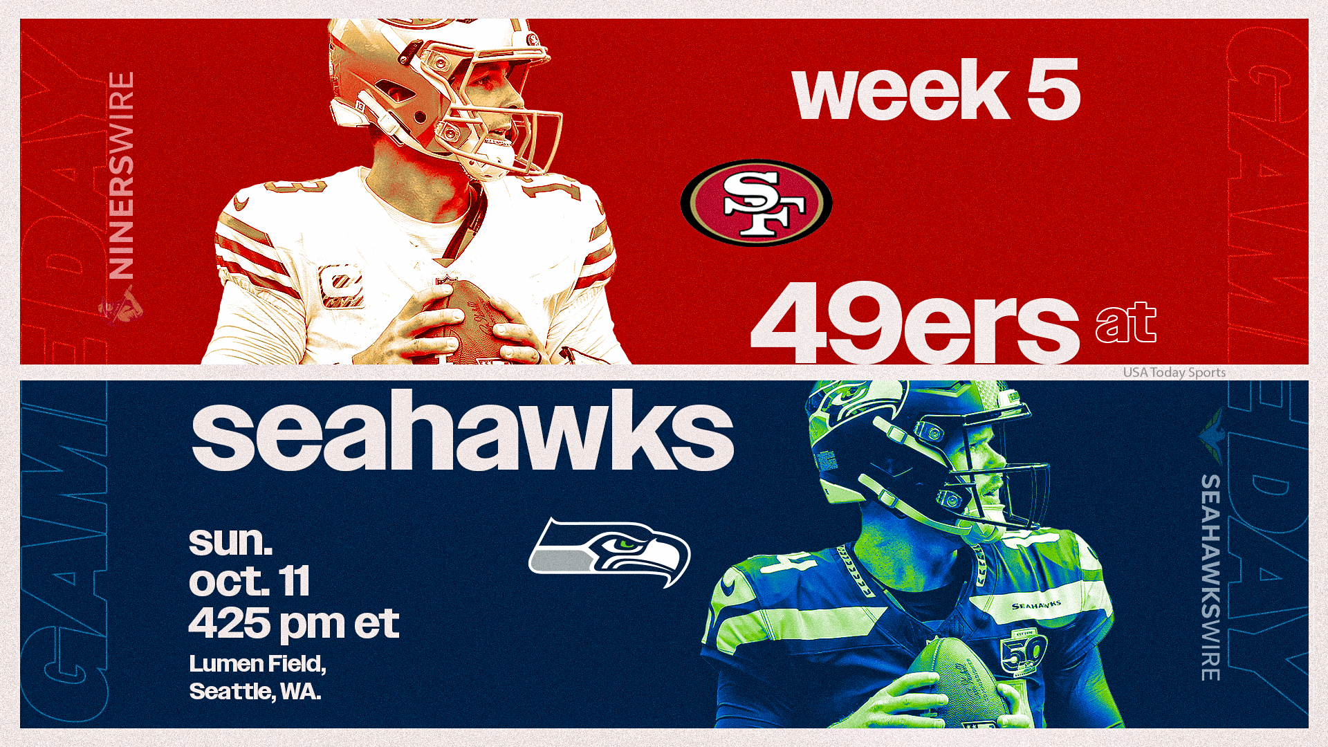 49ers vs Seahawks live updates: Start time, TV channel for Week 5 game