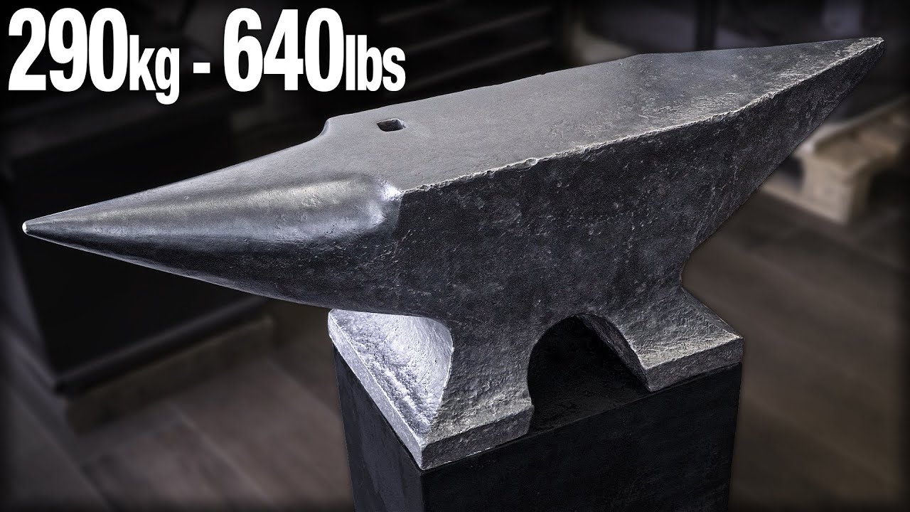 I built a concrete base for a 640lb anvil! 🛠️