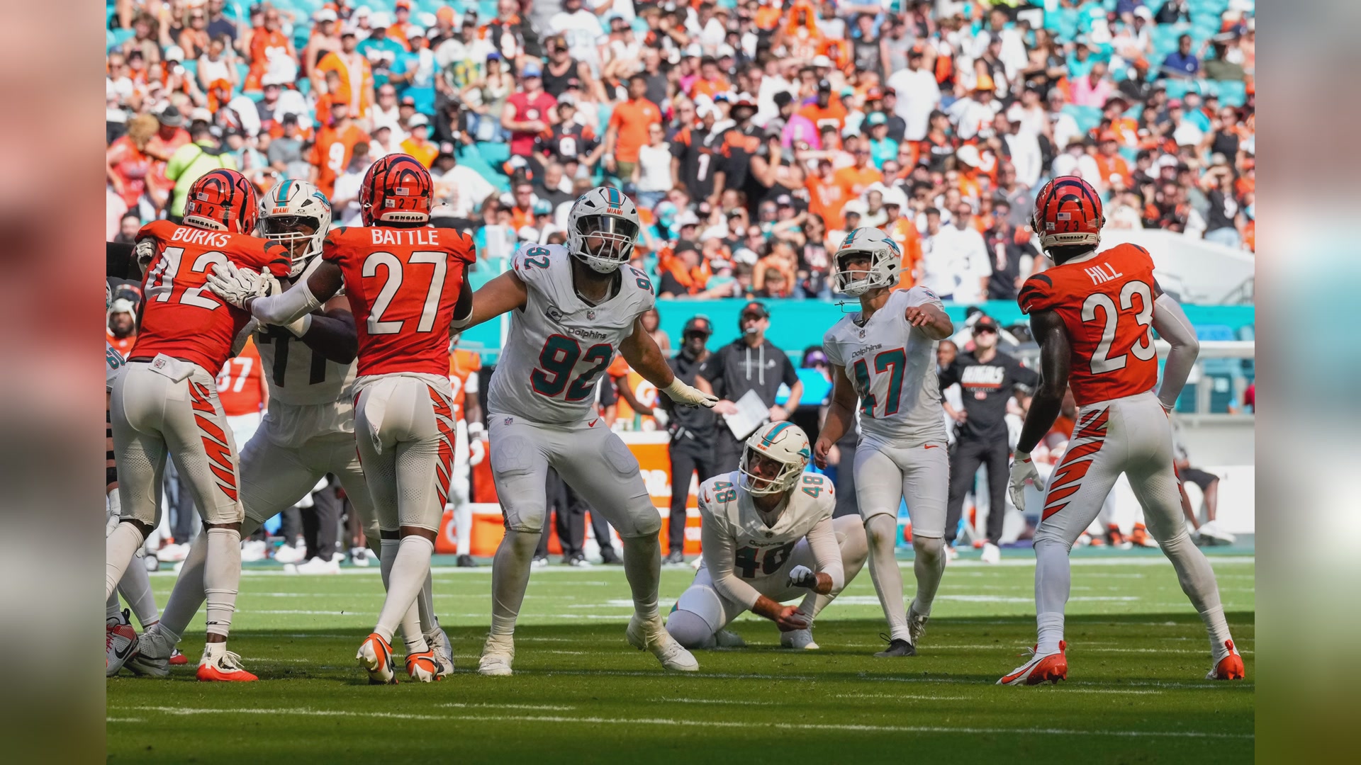 Missed extra point seals Bengals' 31-24 cover against Dolphins