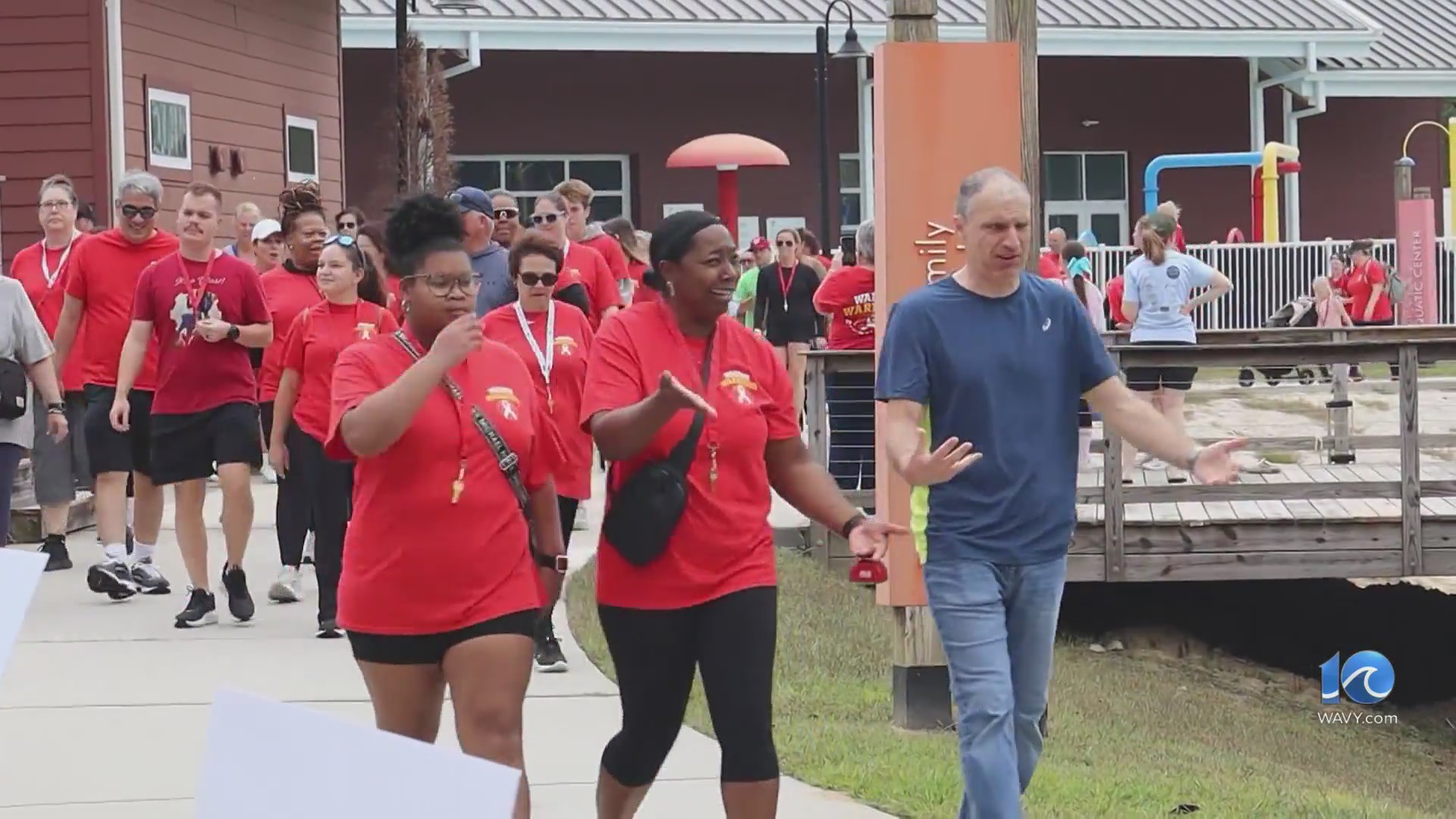 Hundreds walk during the Walk to Defeat ALS Tidewater event